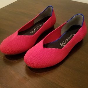 Rothys size 9.5 red flats - excellent condition
